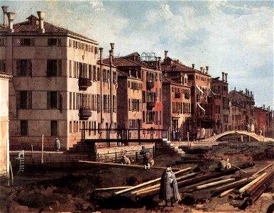Giovanni Antonio Canal, il Canaletto - View of San Giuseppe di Castello (detail) - WGA03932