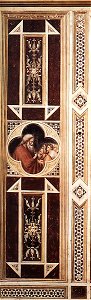 Giotto di Bondone - Prophet Eliseus with Youths (on the decorative band) - WGA09260