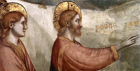 Giotto di Bondone - Scenes from the Life of Mary Magdalene - Raising of Lazarus (detail) - WGA09104
