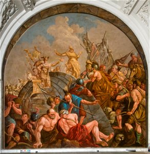 Giovanni Antonio de Groot - The Peace Negotiations between Claudius Civilis and Quintus Petillis Cerialis - Google Art Project