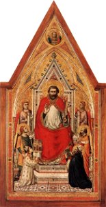 Giotto di Bondone - The Stefaneschi Triptych - St Peter Enthroned - WGA09355