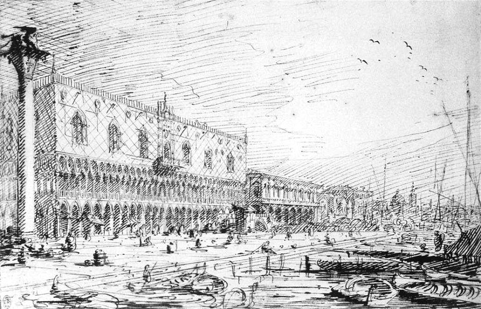 Giovanni Antonio Canal, il Canaletto - Venice - Riva degli Schiavoni - WGA03977