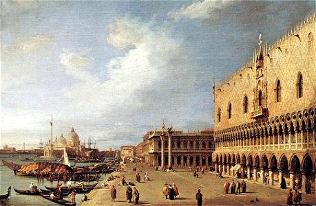 Giovanni Antonio Canal, il Canaletto - View of the Ducal Palace - WGA03884
