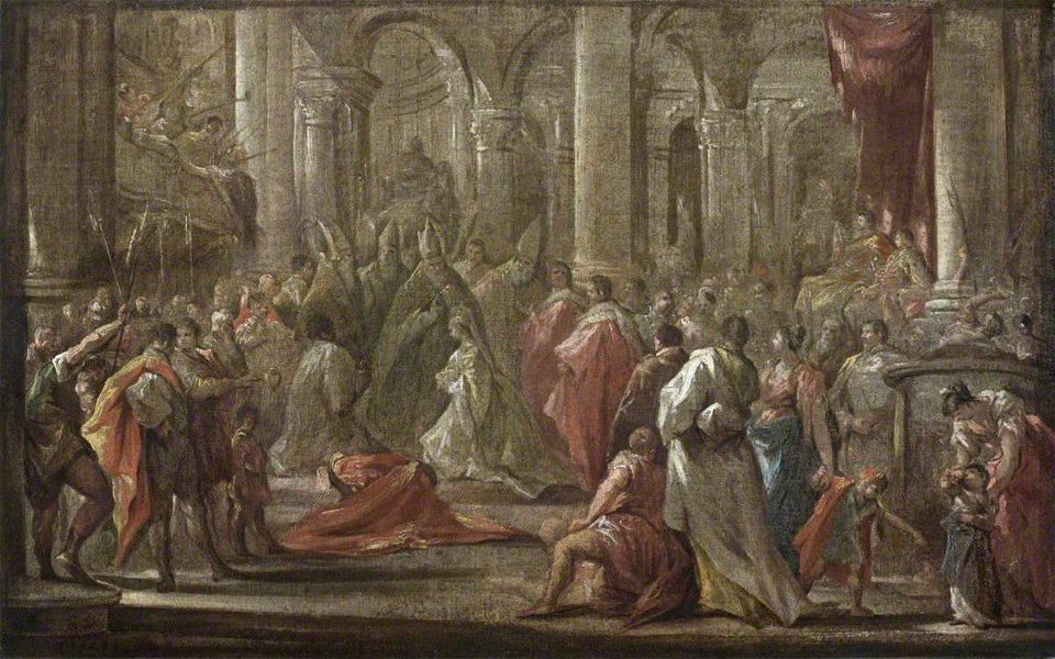 Giovanni Antonio Pellegrini (1675-1741) - Sketch for the Coronation of the Empress Eleanora Magdalena Theresa of Pfalz-Neuburg in 1690 - 1530079 - National Trust