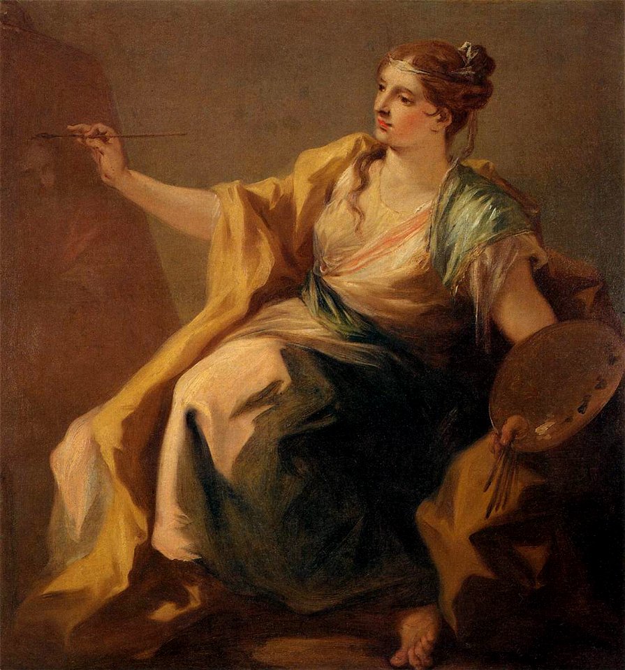 Giovanni Antonio Pellegrini - Allegory of Painting - WGA17138