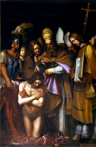 Giovanni Antonio Galli known as lo Spadarino - Baptism of Constatine - Google Art Project