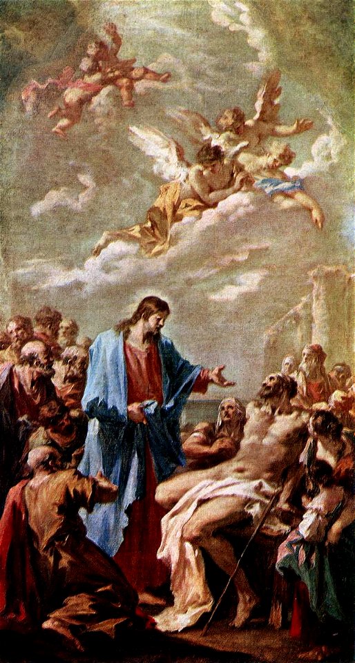 Giovanni Antonio Pellegrini - Christ Healing the Paralytic - WGA17141