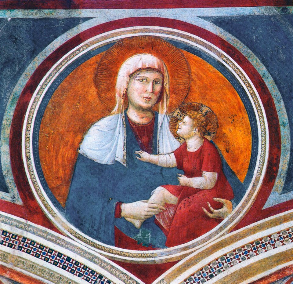 Giotto, madonna col bambino ridente, assisi