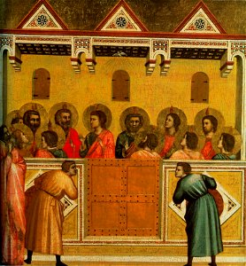 Giotto. Pentecost. 1320-25 National Gallery, London.