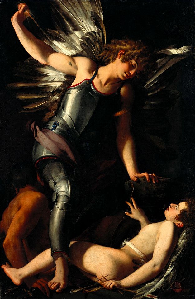 Giovanni Baglione - The Divine Eros Defeats the Earthly Eros - Google Art Project