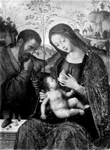 Giovanni Battista Bertucci - The Holy Family - 25.214 - Museum of Fine Arts. Free illustration for personal and commercial use.