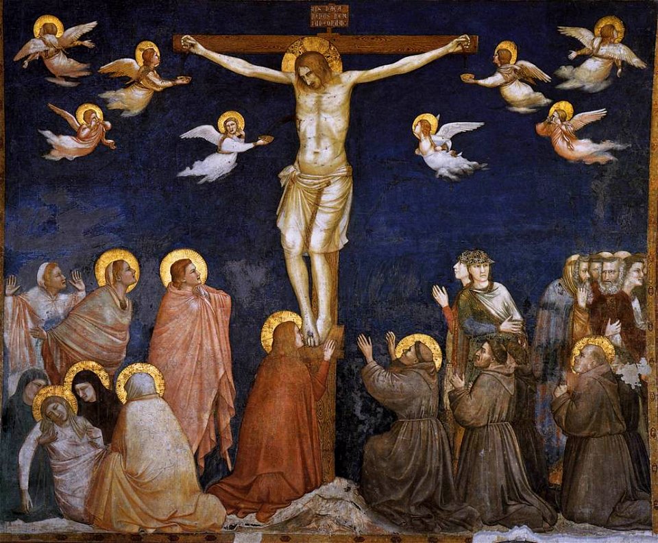 Giotto, Lower Church Assisi, Crucifixion 01
