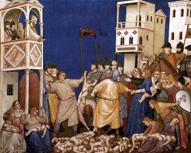 Giotto, Lower Church Assisi, The Massacre of the Innocents 01