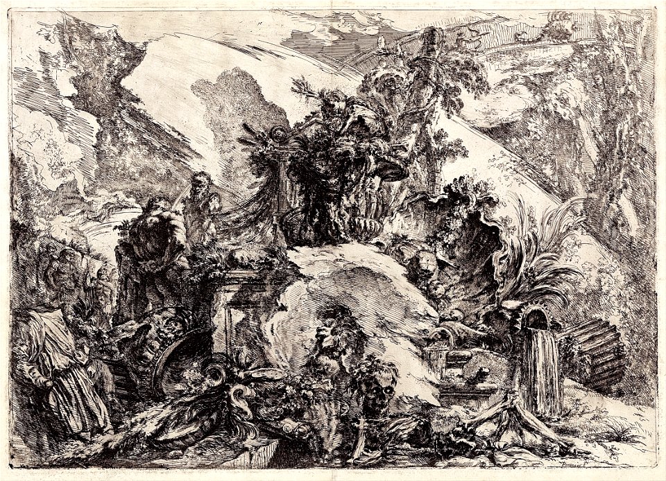 Giovanni B. Piranesi - The skeletons - Google Art Project