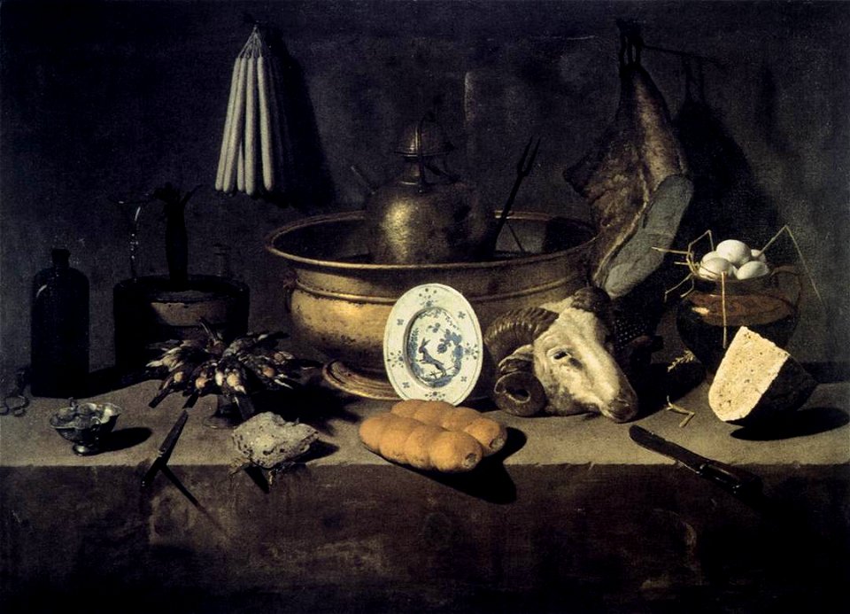 Giovan Battista Recco - Still-Life with a Head of a Ram - WGA19028