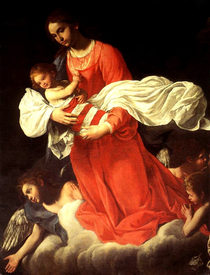 Giovanni Baglione - The Virgin and the Child with Angels - WGA01161