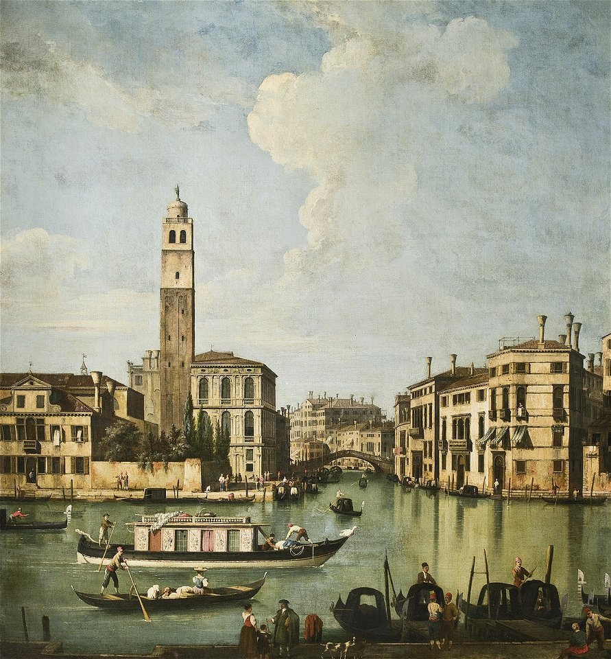 GIOVANNI BATTISTA CIMAROLI A VIEW OF THE CANAL GRANDE