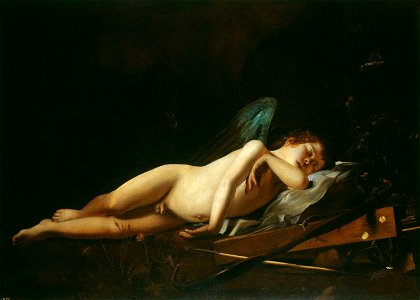 Giovanni Battista Caracciolo (Naples 1578-Naples 1635) - Cupid Sleeping - RCIN 405747 - Royal Collection