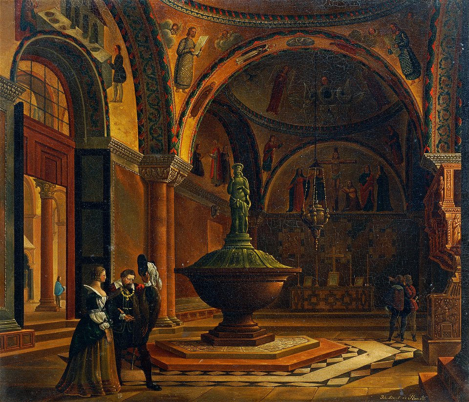 Giovanni Battista de Pian - Das Innere des Baptisteriums von San Marco in Venedig - 3619 - Kunsthistorisches Museum