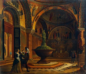 Giovanni Battista de Pian - Das Innere des Baptisteriums von San Marco in Venedig - 3619 - Kunsthistorisches Museum