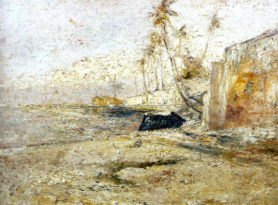 Giovanni Battista Castagneto - Trecho da praia de São Roque em Paquetá, c. 1898