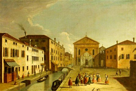 Giovanni Battista Cimaroli (1687-1771) (after) - The Church of San Giuseppe, Venice - 1439087 - National Trust
