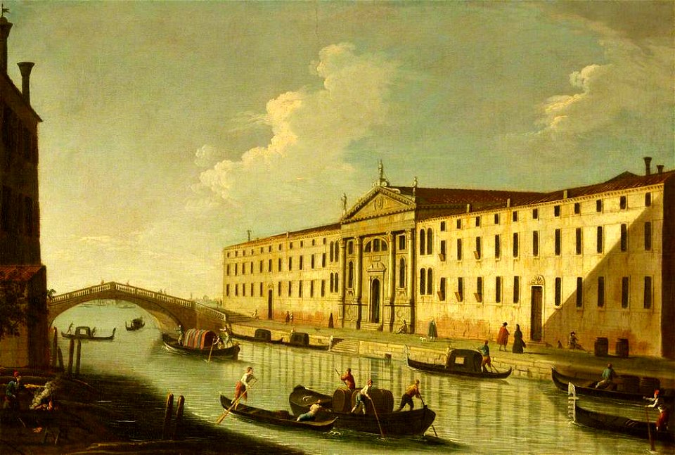 Giovanni Battista Cimaroli (1687-1771) - Rio dei Mendicanti, Venice - 1439088 - National Trust