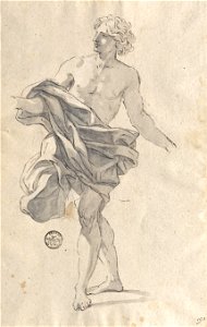 Giovanni Battista Gaulli - Study for a Young Man Dancing - Google Art Project