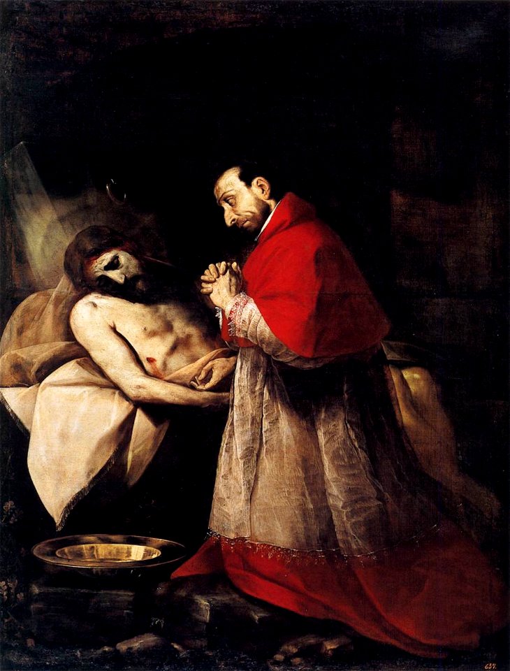 Giovanni Battista Crespi - St Carlo Borromeo Adoring Christ - WGA5750