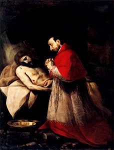 Giovanni Battista Crespi - St Carlo Borromeo Adoring Christ - WGA5750