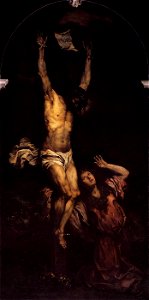 Giovanni Battista Langetti - Mary Magdalene at the Foot of the Cross - WGA12459