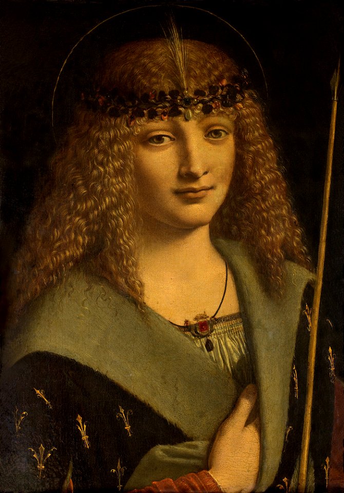 Giovanni Antonio Boltraffio - Portrait of a boy as saint Sebastian - Google Art Project