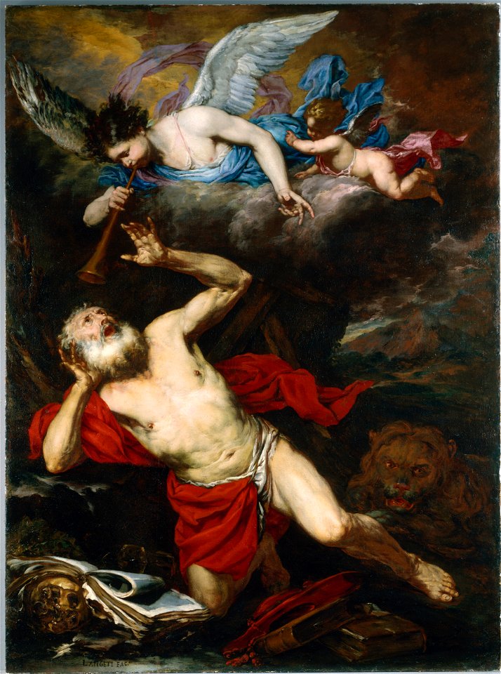 Giovanni Battista Langetti - The Vision of Saint Jerome - 1951.334 - Cleveland Museum of Art