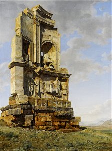 Giovanni Battista Lusieri - The Monument to Philopappos, Athens - Google Art Project