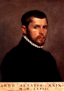 Giovanni Battista Moroni - Portrait of a Man - WGA16259. Free illustration for personal and commercial use.