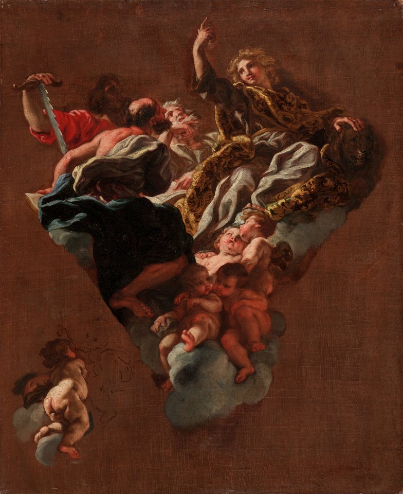 Giovanni Battista Gaulli - Sketch for The Four Prophets of Israel (for Il Gesù, Rome) - 1969.131 - Cleveland Museum of Art