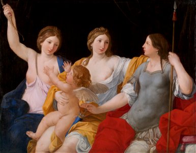 Giovanni Andrea Sirani - Venus, Juno, and Minerva, with Cupid - 1871.102 - Yale University Art Gallery
