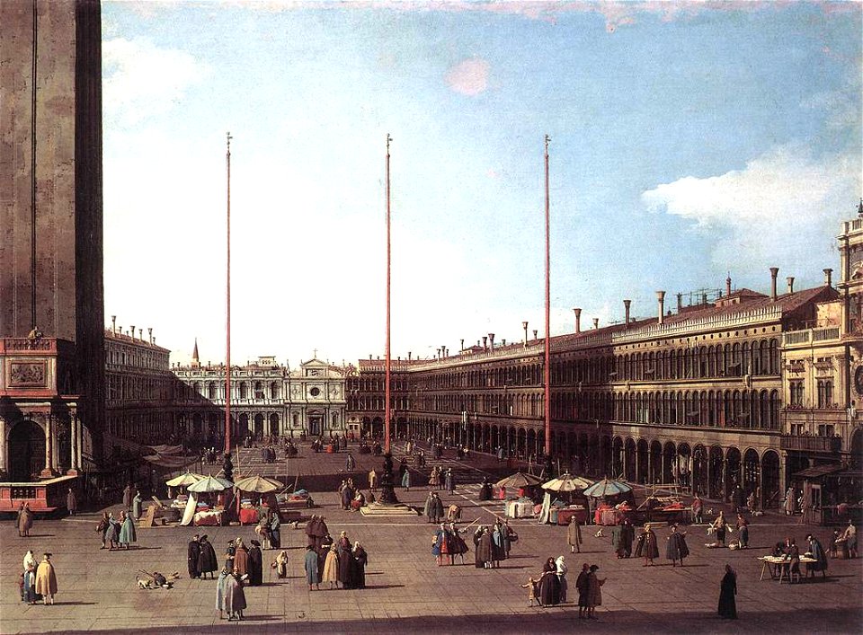 Giovanni Antonio Canal, il Canaletto - Piazza San Marco, Looking toward San Geminiano - WGA03909