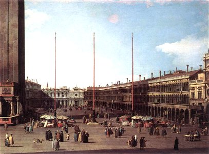 Giovanni Antonio Canal, il Canaletto - Piazza San Marco, Looking toward San Geminiano - WGA03909