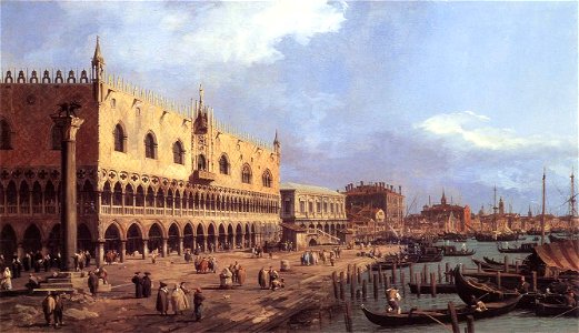 Giovanni Antonio Canal, il Canaletto - Riva degli Schiavoni - Looking East - WGA03879