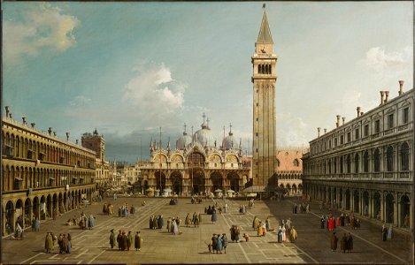 Giovanni Antonio Canal, called Canaletto - Piazza San Marco, Venice - 1943.106 - Fogg Museum