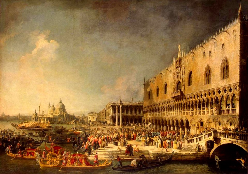 Giovanni Antonio Canal, il Canaletto - Arrival of the French Ambassador in Venice - WGA03934