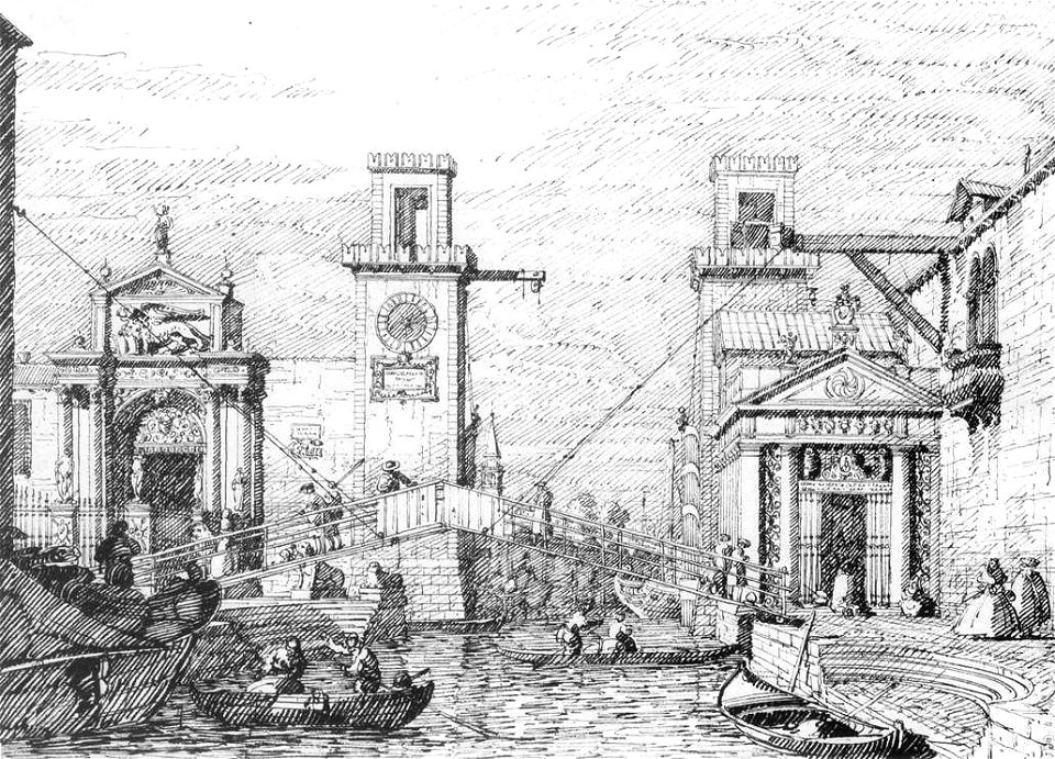 Giovanni Antonio Canal, il Canaletto - The Arsenal - the Water Entrance - WGA03979