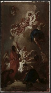 Giovanni Battista Piazzetta - Sketch for The Assumption of the Virgin (for St. James, Zbraslav, near Prague) - 1955.165 - Cleveland Museum of Art