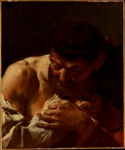 Giovanni Battista Piazzetta - Bust of a Man (Saint Matthias^) - 2016.653 - Metropolitan Museum of Art