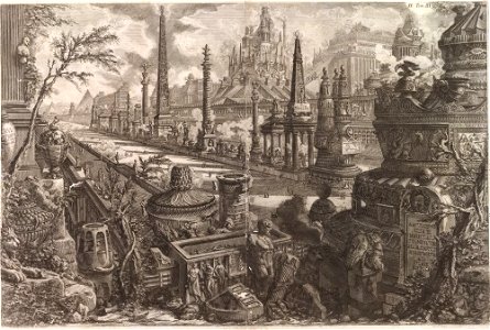 Giovanni Battista Piranesi - Le Antichità romane, tomo III (segundo frontispício) 1750-53 (2)