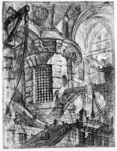 Giovanni Battista Piranesi - Le Carceri d'Invenzione - First Edition - 1750 - 03 - The Round Tower
