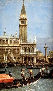 Giovanni Antonio Canal, il Canaletto - Return of the Bucentoro to the Molo on Ascension Day (detail) - WGA03893