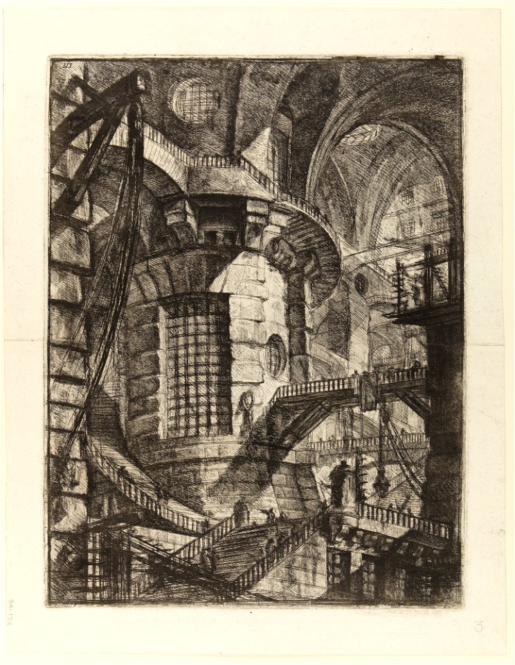 Giovanni Battista Piranesi - Le Carceri d'Invenzione - Second Edition - 1761 - 03 - The Round Tower