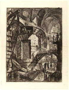 Giovanni Battista Piranesi - Le Carceri d'Invenzione - Second Edition - 1761 - 03 - The Round Tower